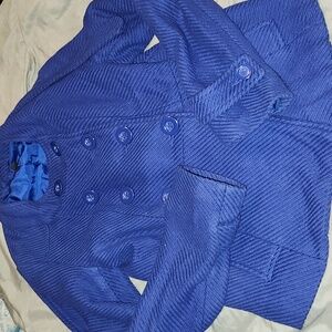 Forever 21 blue coat with belt L